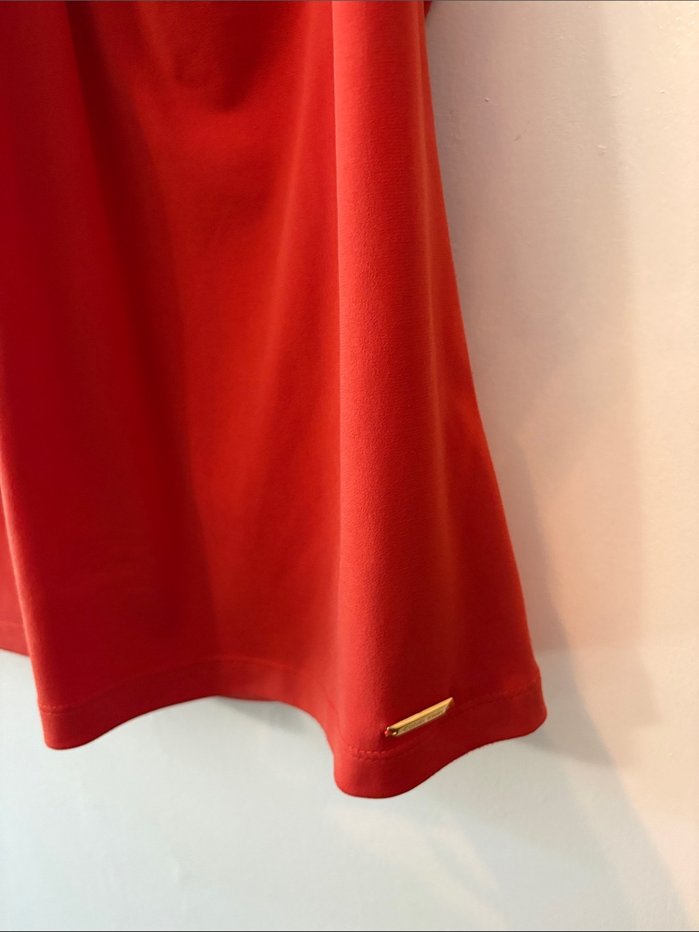 Calvin Klein Orange Knot-Neck Sleeveless Camisole - Picture 6 of 8